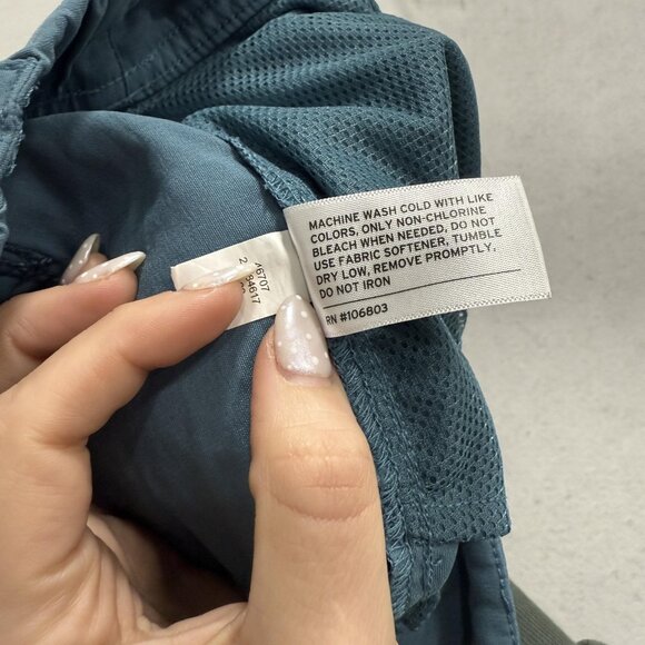 Duluth Trading Co Shorts Womens 16 Blue Cargo 7.5 Inseam Nylon Stretch Hiking - Picture 8 of 10